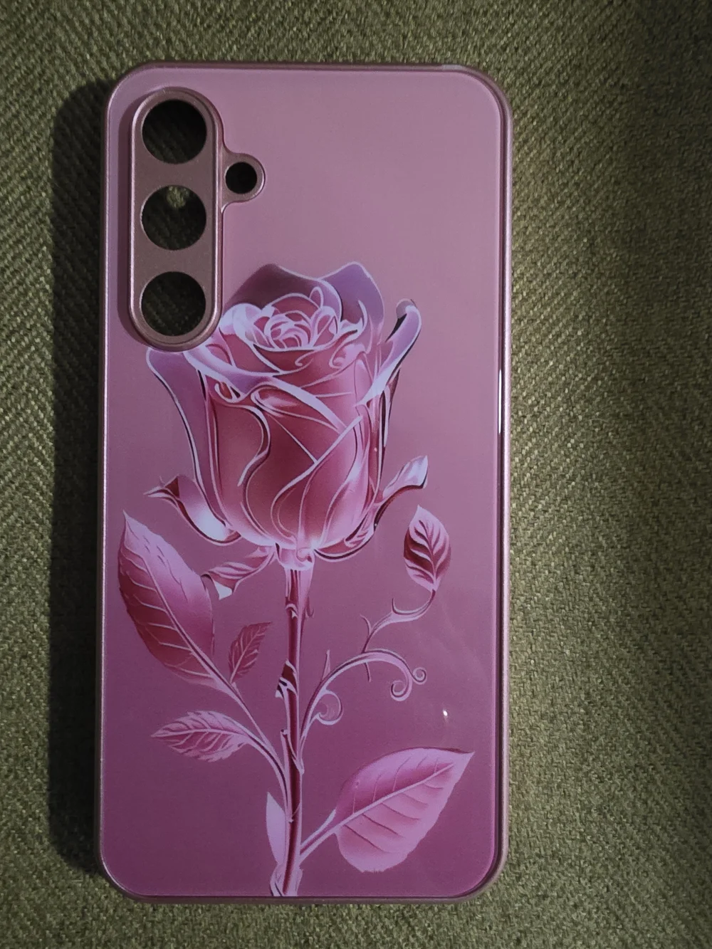 Samsung, Galaxy S23 FE, Pink Floral Rose Phone Case.